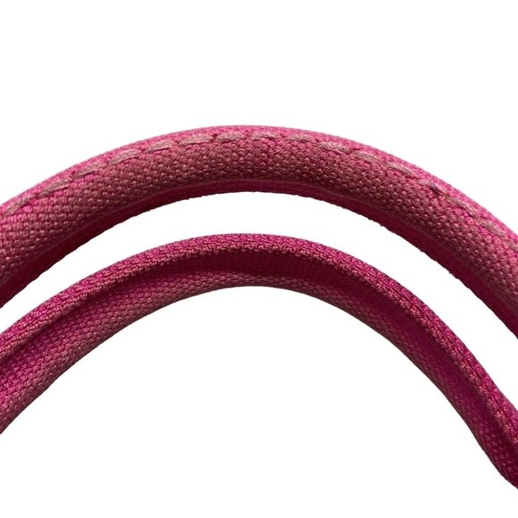 Auth PRADA Canapa Pink Canvas Tote Bag - Picture 6 of 11